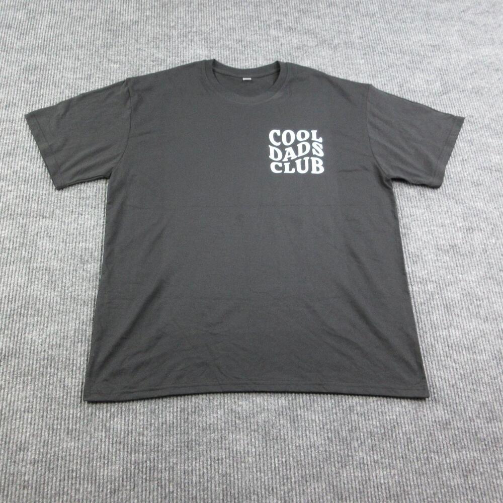 Cool Dads Club Shirt Mens 2XL Black Cotton Humor Proud Father Graphic Tee